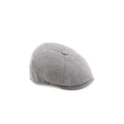 Saison 1865 Cotton And Linen Cap In Gray