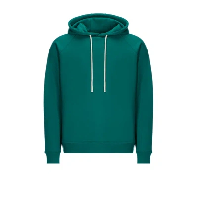 Saison 1865 Cotton Hoodie In Green