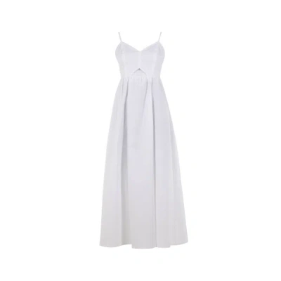 Saison 1865 Cotton Maxi Dress In White