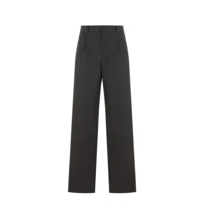 Saison 1865 Pantalon De Costume En Coton, Soie Et Cachemire In Black