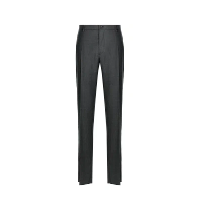 Saison 1865 Cropped Wool Trousers In Gray