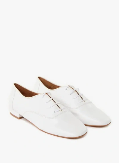 Saison 1865 Derbies En Cuir Capucine In White