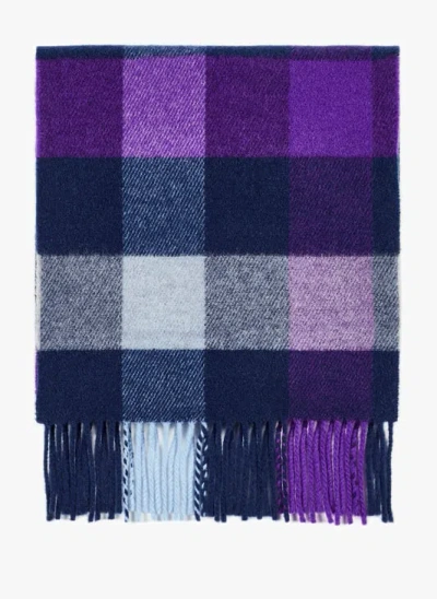 Saison 1865 Echarpe À Carreaux En Laine Mélangée In Multi