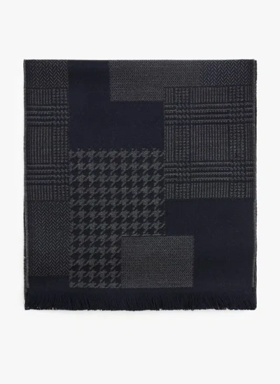 Saison 1865 Echarpe En Laine Vierge In Black