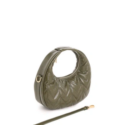 Saison 1865 Elisabeth Leather Handbag In Khaki