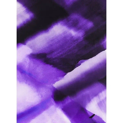 Saison 1865 Printed Silk Scarf In Purple