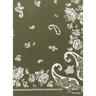 Saison 1865 Foulard Imprimé En Soie