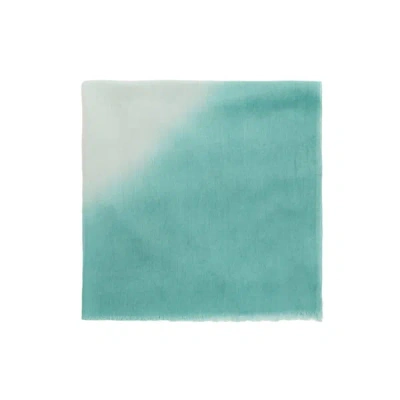 Saison 1865 Foulard Uni En Coton Mélangé In Blue