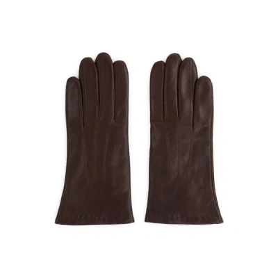 Saison 1865 Wool And Cashmere Mittens In Brown