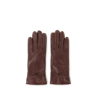 Saison 1865 Gants En Cuir D'agneau In Brown