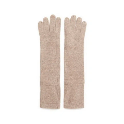 Saison 1865 Long Wool Gloves In Brown