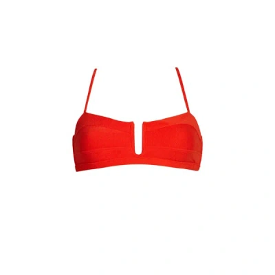 Saison 1865 Haut De Maillot De Bain Brooke In Red