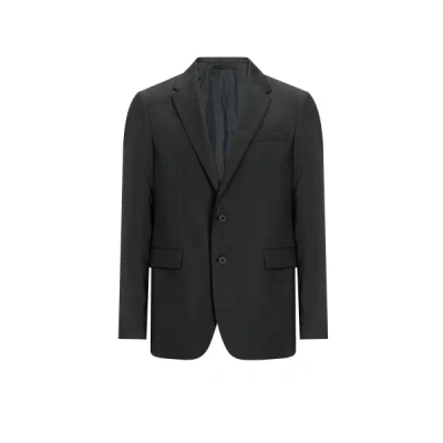 Saison 1865 Houndstooth Wool Jacket In Black