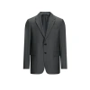 Saison 1865 Houndstooth Wool Jacket In Grey