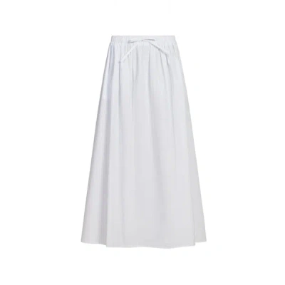 Saison 1865 Jupe En Popeline Vedi In White