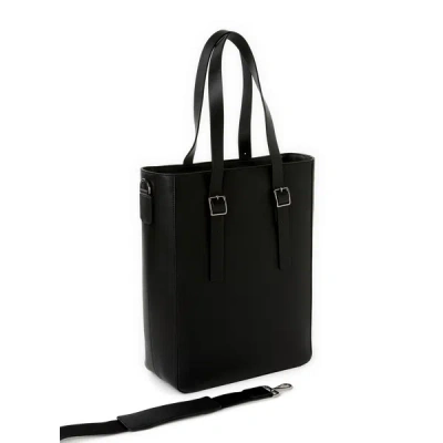 Saison 1865 Leather Bag With Buckles In Black