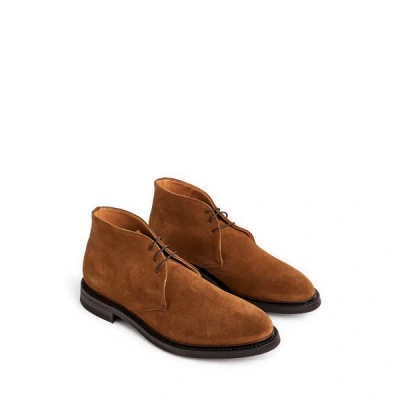 Saison 1865 Leather Derby Shoes In Brown