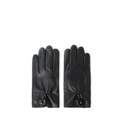 Saison 1865 Leather Gloves In Black