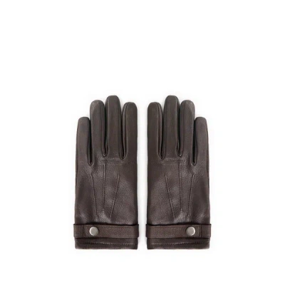 Saison 1865 Leather Gloves In Brown