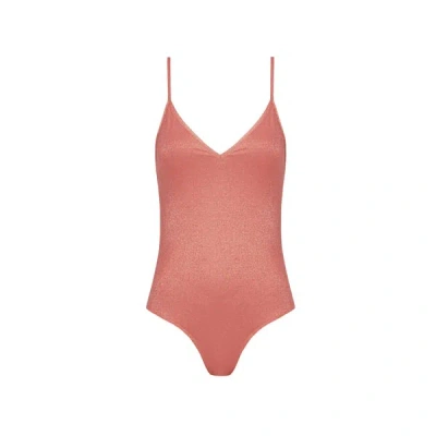 Saison 1865 Maillot De Bain Une Pièce Pailleté In Pink