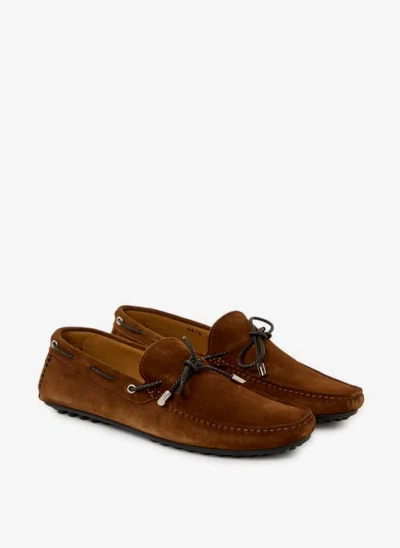 Saison 1865 Mocassins À Gland En Cuir Suédé In Brown