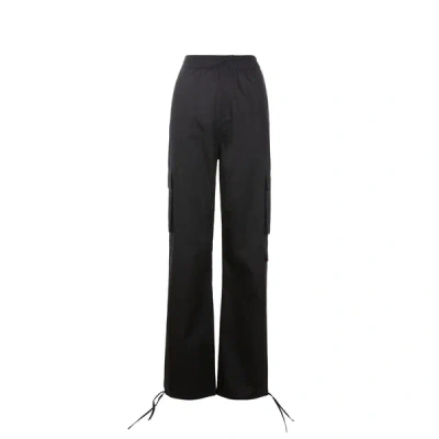Saison 1865 Cotton Cargo Pants In Black