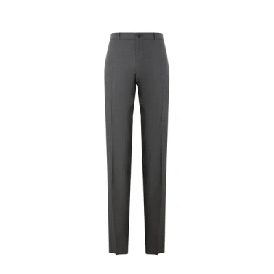 Saison 1865 Wool Cigarette Trousers In Gray