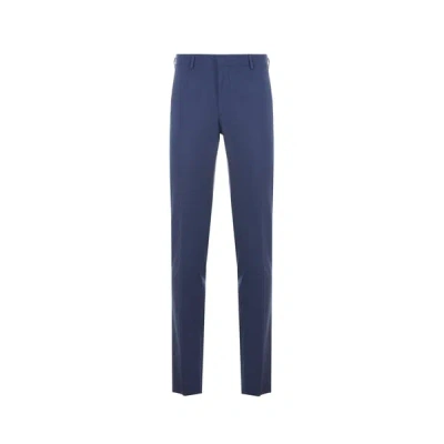 Saison 1865 Wool-blend Suit Trousers In Blue