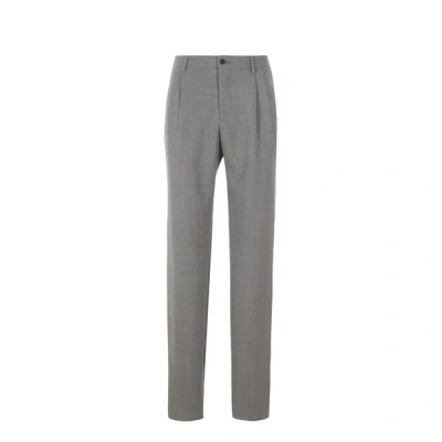 Saison 1865 Wool-blend Suit Trousers In Gray
