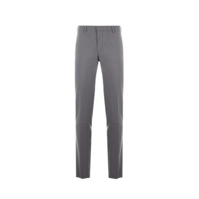 Saison 1865 Wool-blend Suit Trousers In Gray