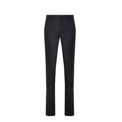 Saison 1865 Straight Cotton Trousers In Black