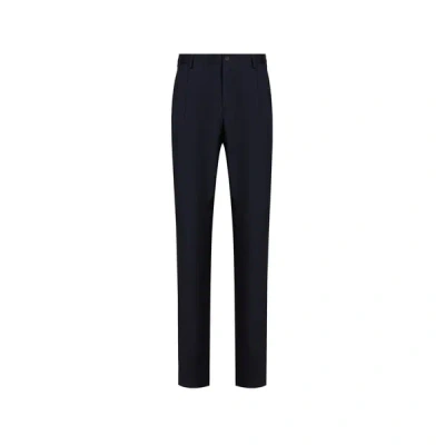 Saison 1865 Pantalon Faro En Laine In Black