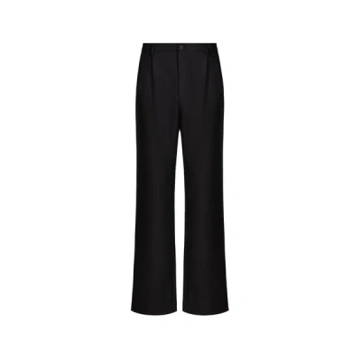 Saison 1865 Pantalon Fycle En Laine In Black