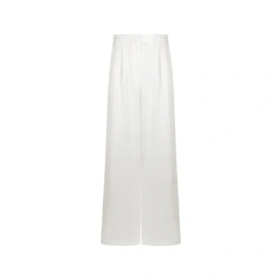 Saison 1865 Satin Trousers In White