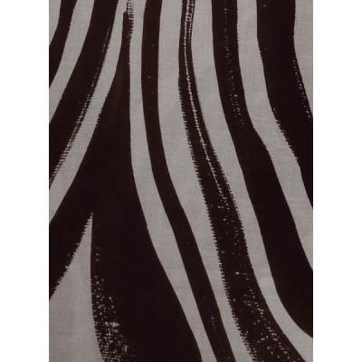 Saison 1865 Printed Scarf In Brown