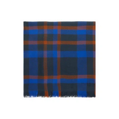 Saison 1865 Printed Scarf In Blue