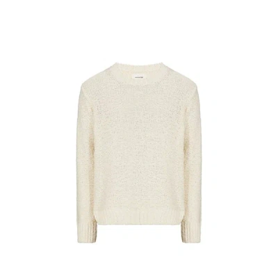 Saison 1865 Pull Fazy En Coton In White