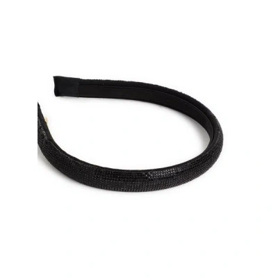 Saison 1865 Rhinestone Headband In Black