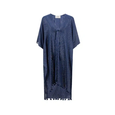 Saison 1865 Andrea Cotton Dress In Blue