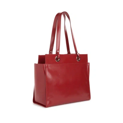Saison 1865 Dona Leather Bag In Red