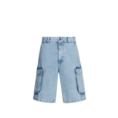 Saison 1865 Short Large Délavé In Blue