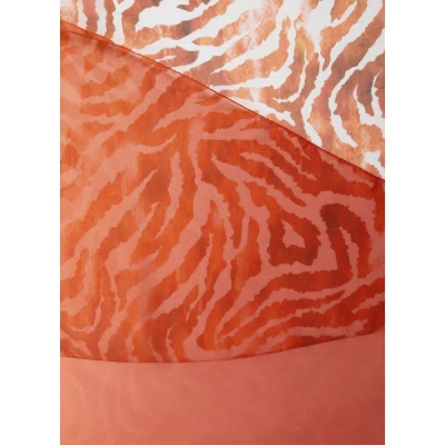 Saison 1865 Silk Scarf In Orange