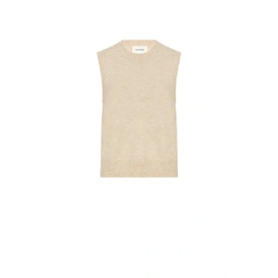 Saison 1865 Sleeveless Wool Blend Sweater In Neutral