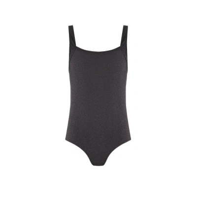 Saison 1865 Sparkly One-piece Swimsuit In Black