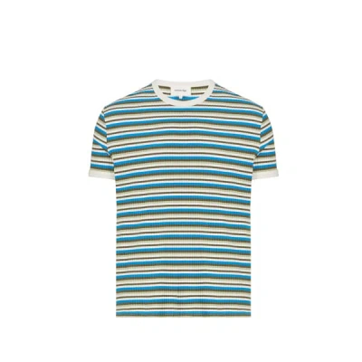 Saison 1865 T-shirt Côtelé In Green