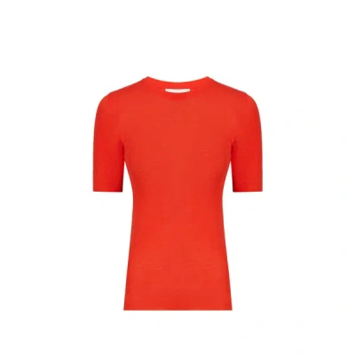 Saison 1865 T-shirt Ucos En Laine In Red