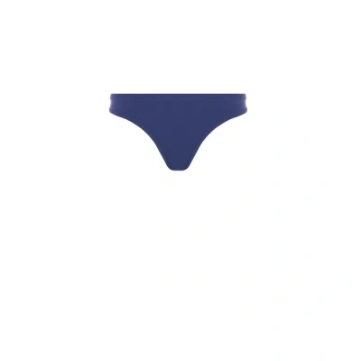 Saison 1865 Textured Bikini Bottoms In Blue