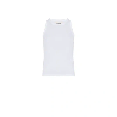 Saison 1865 Cotton Tank Top In White