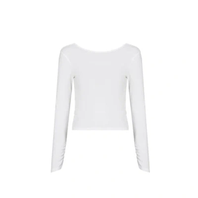 Saison 1865 Top Dos Ouvert Vira In White