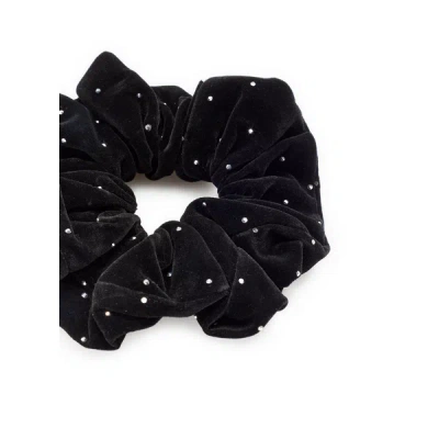 Saison 1865 Velvet Scrunchie In Black